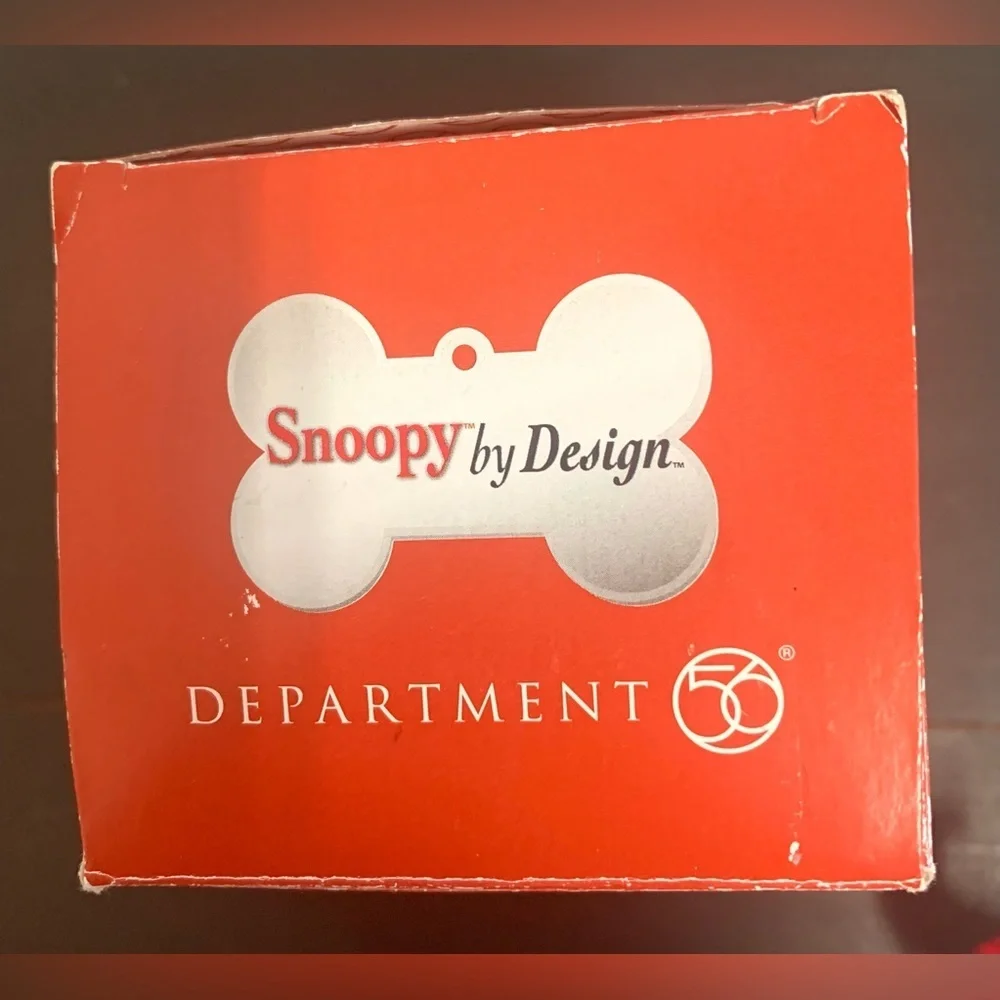 Department 56 Peanuts Santa Christmas Ornament - Red and White Vintage Snoopy